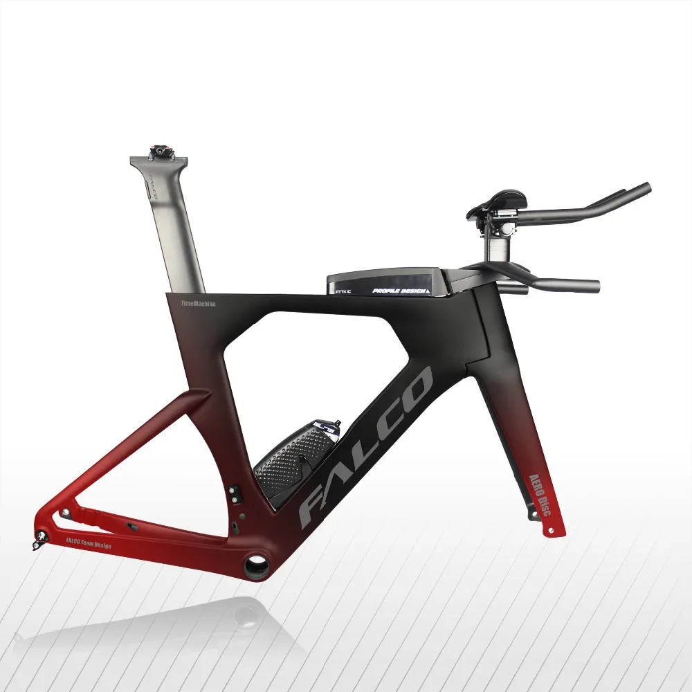 Карбоновая рама для велосипеда Aero Disc Time Trial 700C дорожная 142*12 сквозная ось Китай