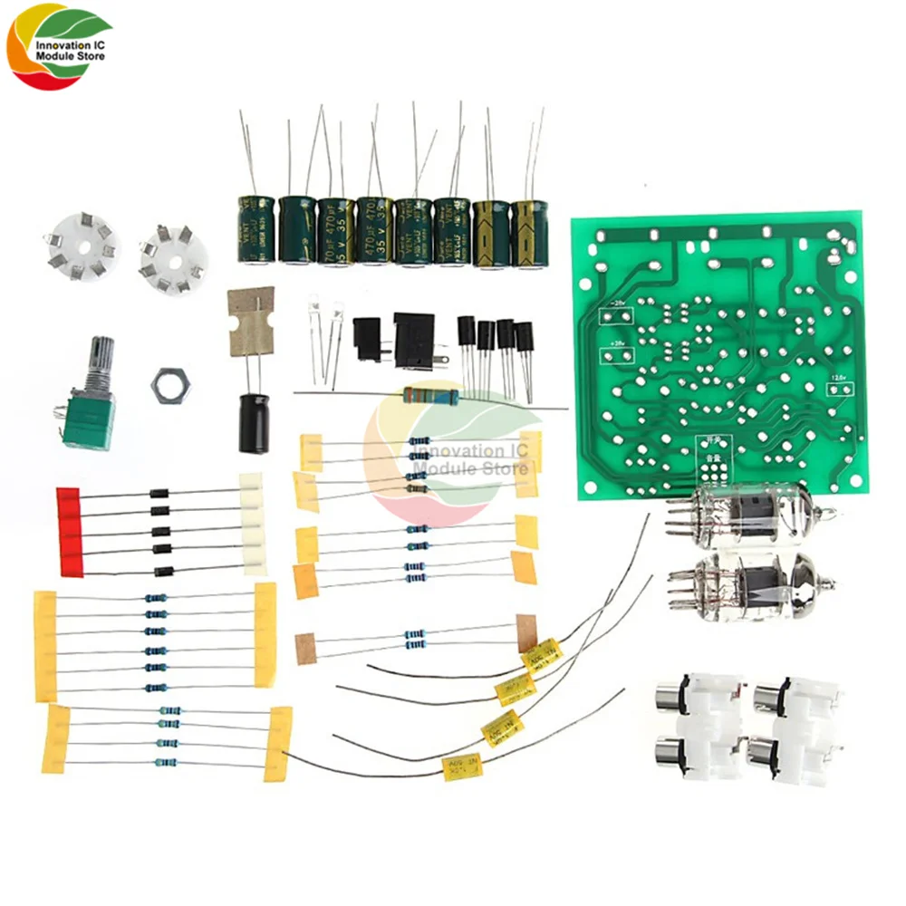 DIY Kit переменного тока 12V 6J2 трубка лихорадка Предварительный усилитель