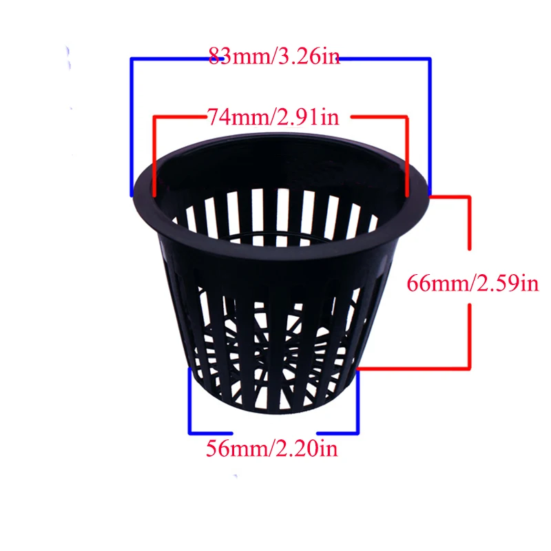 

1Pc Plant Grow Net Nursery Pots Cup Hydroponic colonization Mesh plastic Basket holder vegetable Planter Soilless Greenhouse