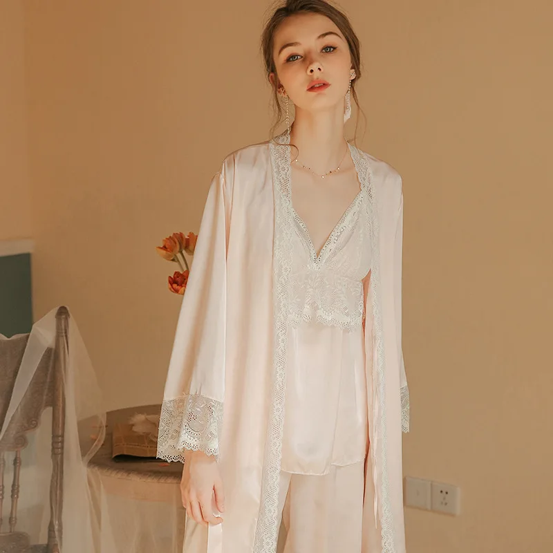 3 шт. женские пижамы с длинным рукавом в стиле INS | Женская одежда