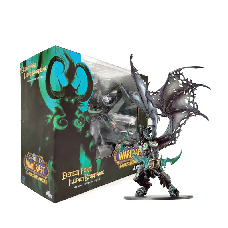 

Game WOW Fall of The Lich King Arthas Menethil Figure Demon Hunter Illidan Action Figure Devil DC05 Figma Collectible Model Toys