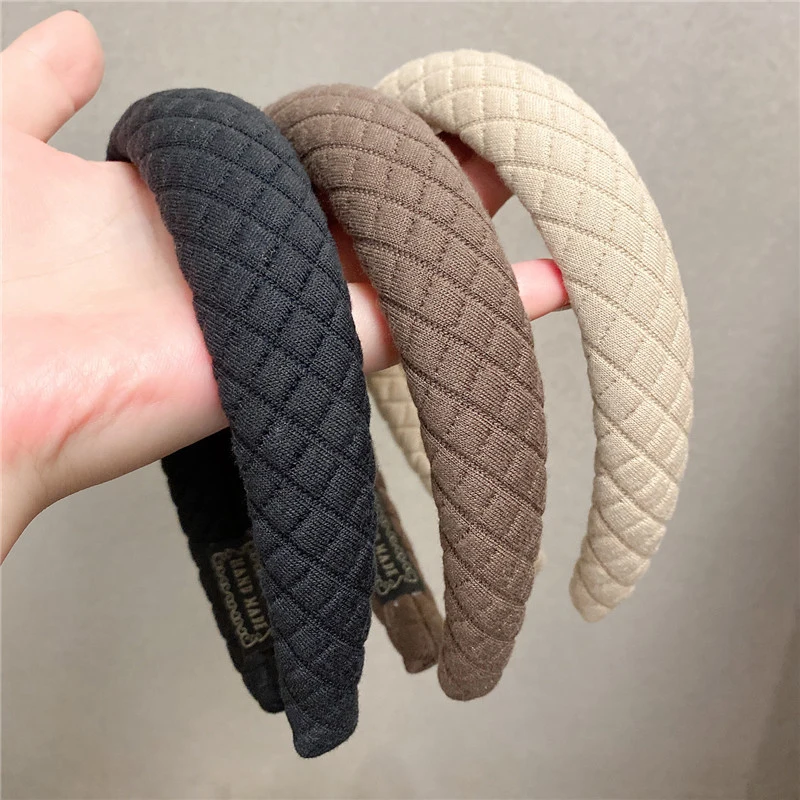 

Обруч для волос с мягкой подкладкой, повязка на голову с широкими полями, сетчатый, зимний, аксессуар для макияжа