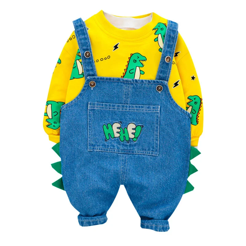 

New Baby Autumn Clothes Kids Boys Cartoon T Shirt Girls Pants 2Pcs/sets Spring Children Infant Clothing Toddler Casual Tracksuit