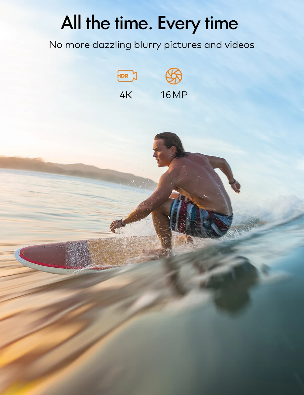 APEMAN Action Camera A77 4K 16MP Wi-Fi Waterproof 30M with Remote Control Underwater Digital Hyper Stabilization | Электроника
