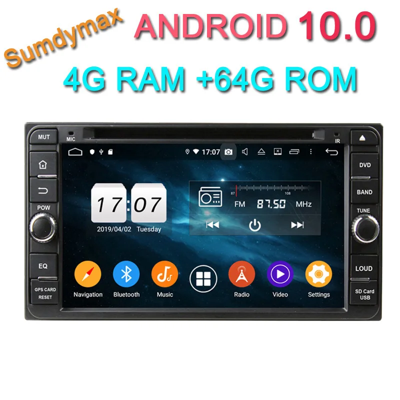 Автомобильный dvd плеер размером 100*200 мм для toyota universal Rav4 Corolla Vios Hilux Land Cruiser