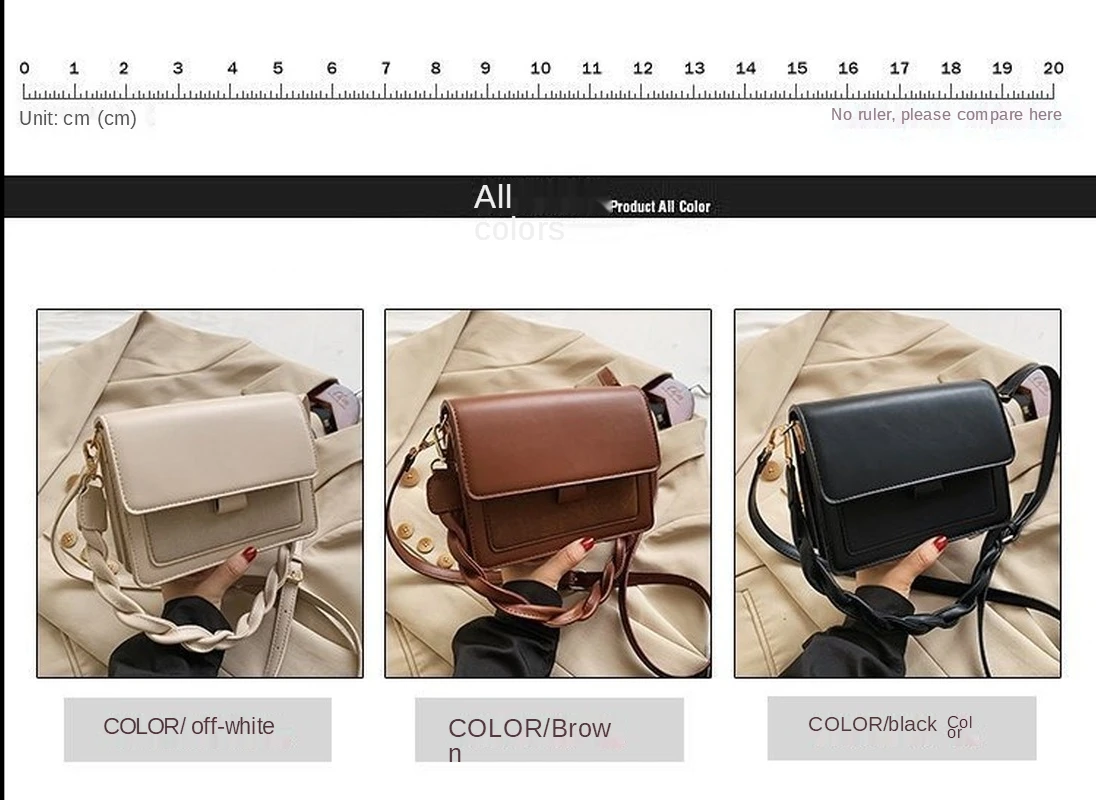 

Women's messenger bag autumn and winter 2020 new net red ins small square bag design women's single shoulder bag luxury bags
