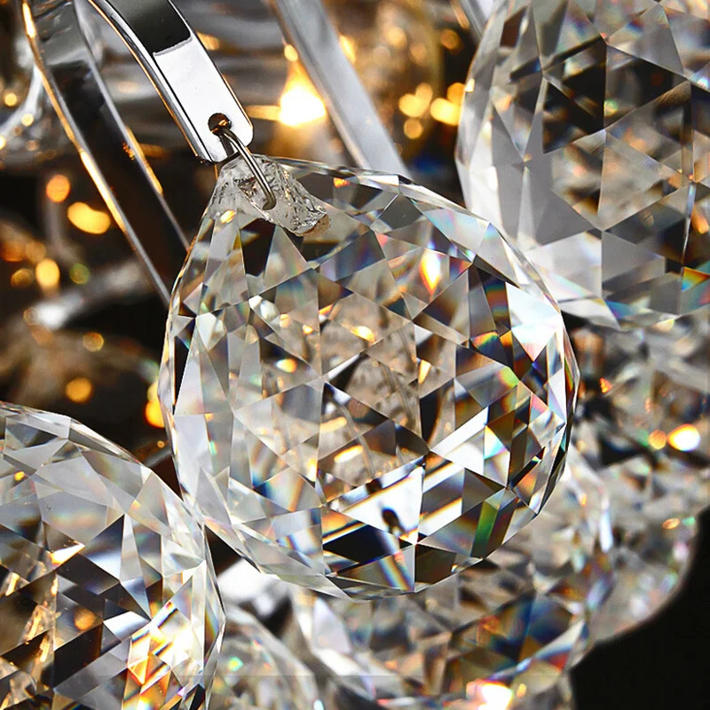 Поверхностного монтажа современный потолочный светильник кристалл гостиной