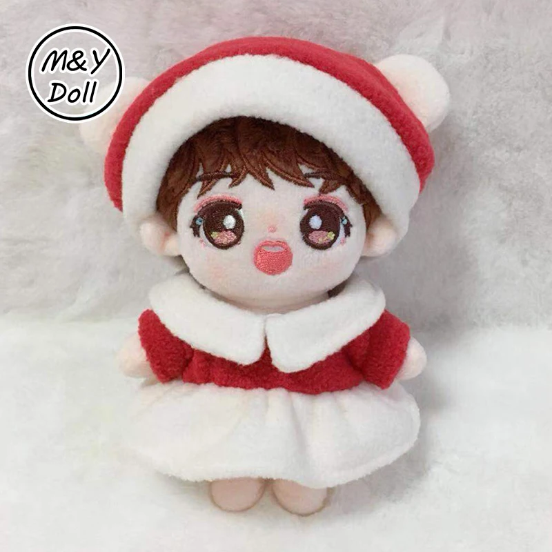 

10/15/20cm Idol Kpop Dolls Christmas Dress Clothes Set Jimin Jin Suga Jungkook V RM Jhope Doll Accessories Birthday Xmas Gift