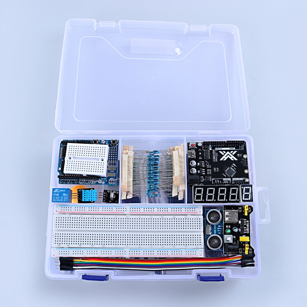 Стартовый комплект для Arduino Uno R3 макетная мини-плата и ультразвуковой