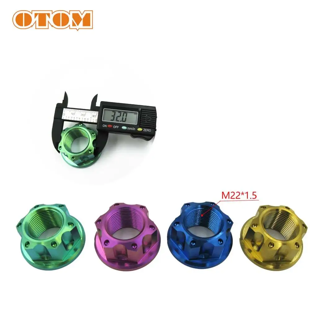 

OTOM M22 Motorcycle Rear Wheel Axle Nut For KAWASAKI KX250F KX450F HONDA CRF250R CRF 250X 450L 450RWE Titanium Alloy Screw Bolts