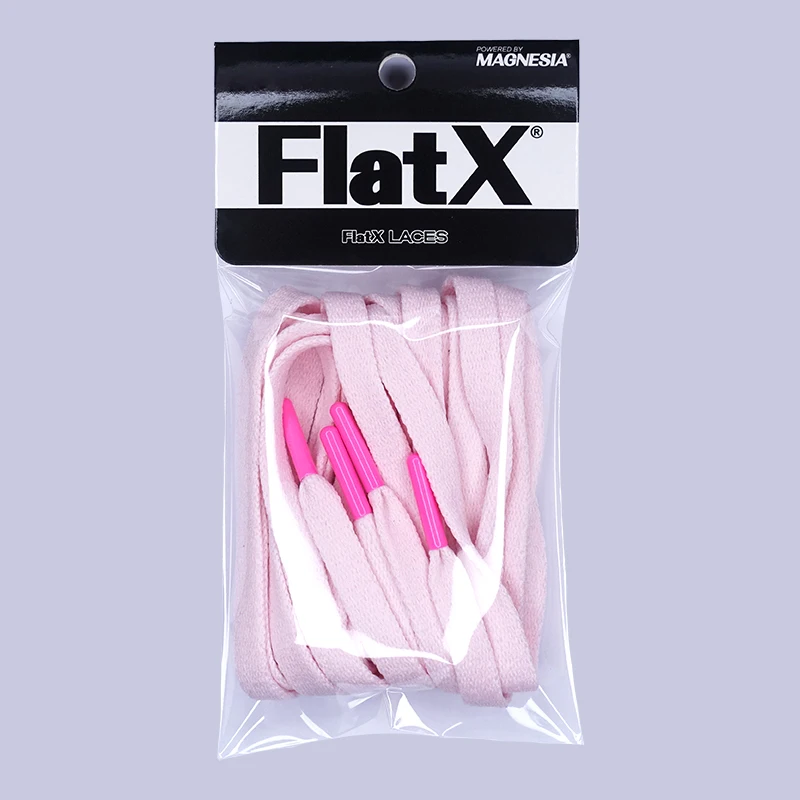 

FlatX 8mm Goddess Pink/ Hot Pink Color Metal Tips Shoelaces High Quality Professional Sneaker Laces Shoelace Lacet
