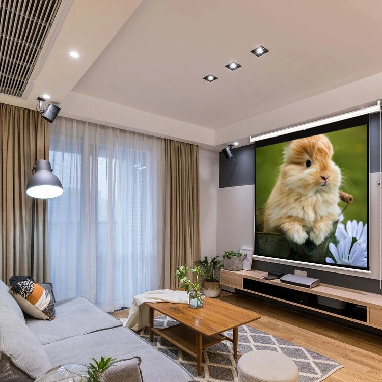 100 дюймов 4:3 электрический Экран для Проектор Шторы моторизованный клапан всех