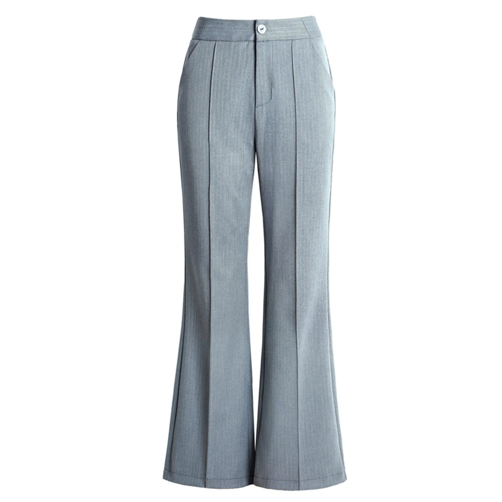 Женские расклешенные брюки новинка весна-лето высокая талия тонкие модные