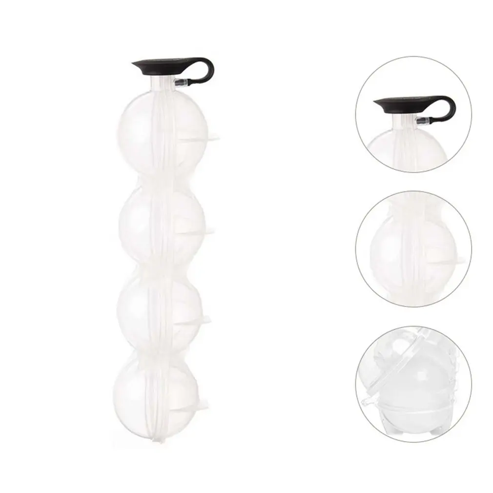 4 отверстия силикагель Сферический лед пресс формы &quotсделай сам&quot форма для