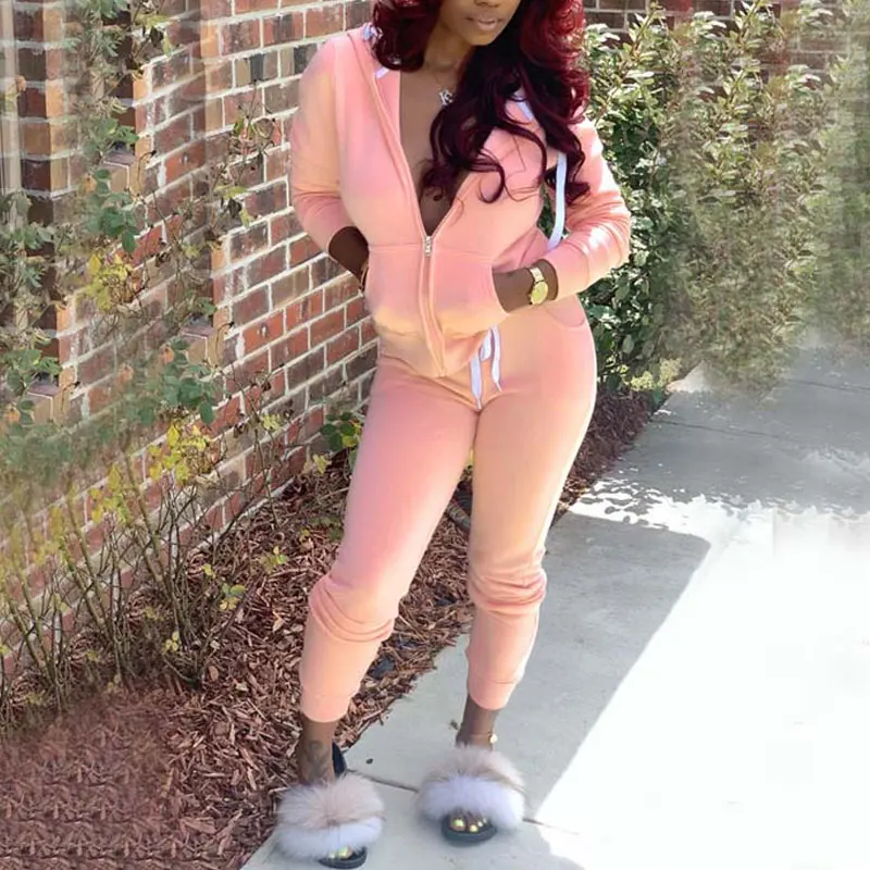 Женский спортивный костюм из двух предметов для женщин на осень и зиму 2020| |