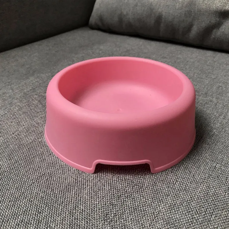 Pet Dog Bowl Plastic Puppy Cat Food Water Drinking Dish Feeder Cat Puppy Feeding Supplies Portable Small Dog Accessories