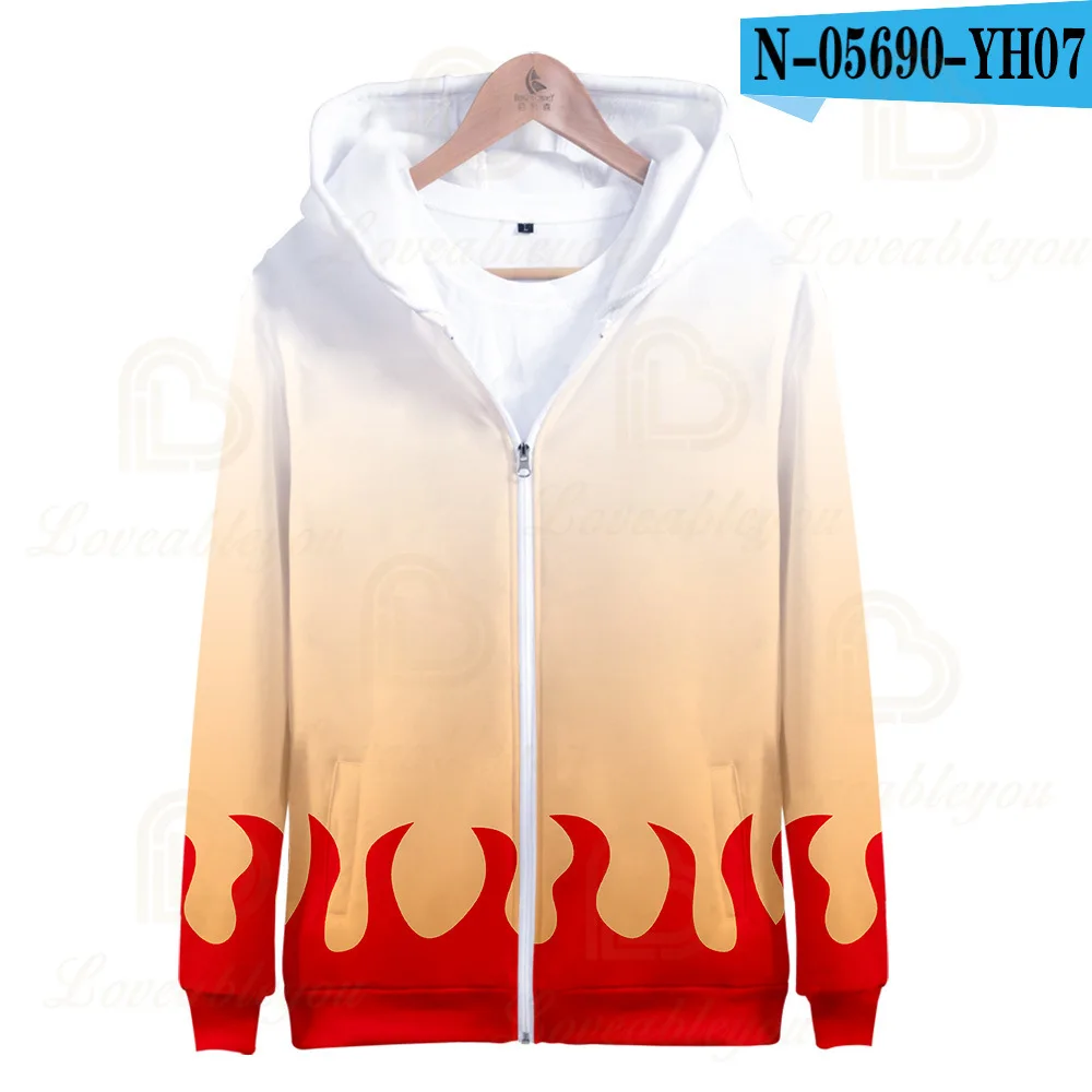 

New Style Anime Demon Slayer Kimetsu No Yaiba Tanjiro Kamado Nezuko Cosplay Men Hoodie Jacket Coat Halloween Costumes Kids Women