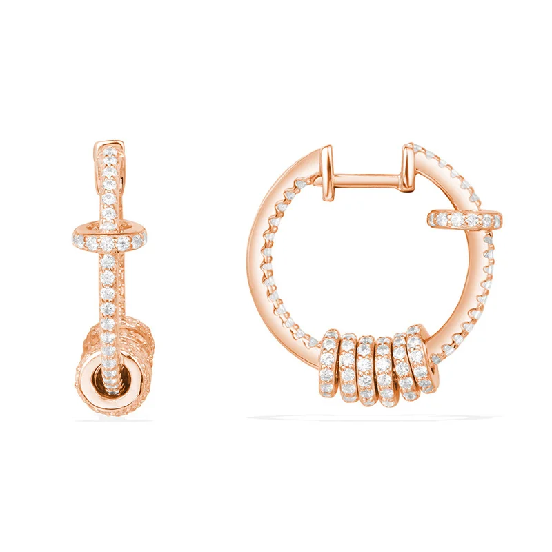 Pandoo модные очаровательные оригинальные серьги из стерлингового серебра 1:1 копия