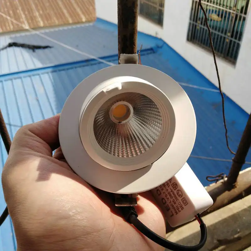 12 шт. светодиодный светильник супер яркий Встраиваемый точечный с регулируемой