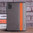 Чехол для Samsung Galaxy A31, роскошный чехол из текстильной кожи, мягкий жесткий чехол из ТПУ для телефона samsung a31, чехол funda