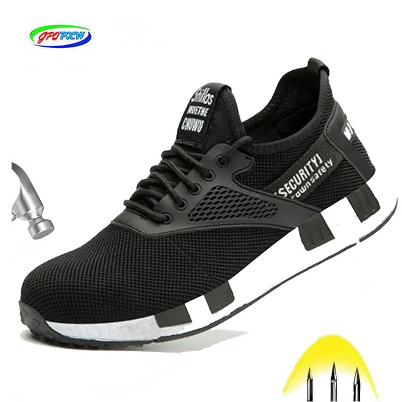 Зимние ботинки для мужчин Мужская защитная обувь рабочие со стальным носком