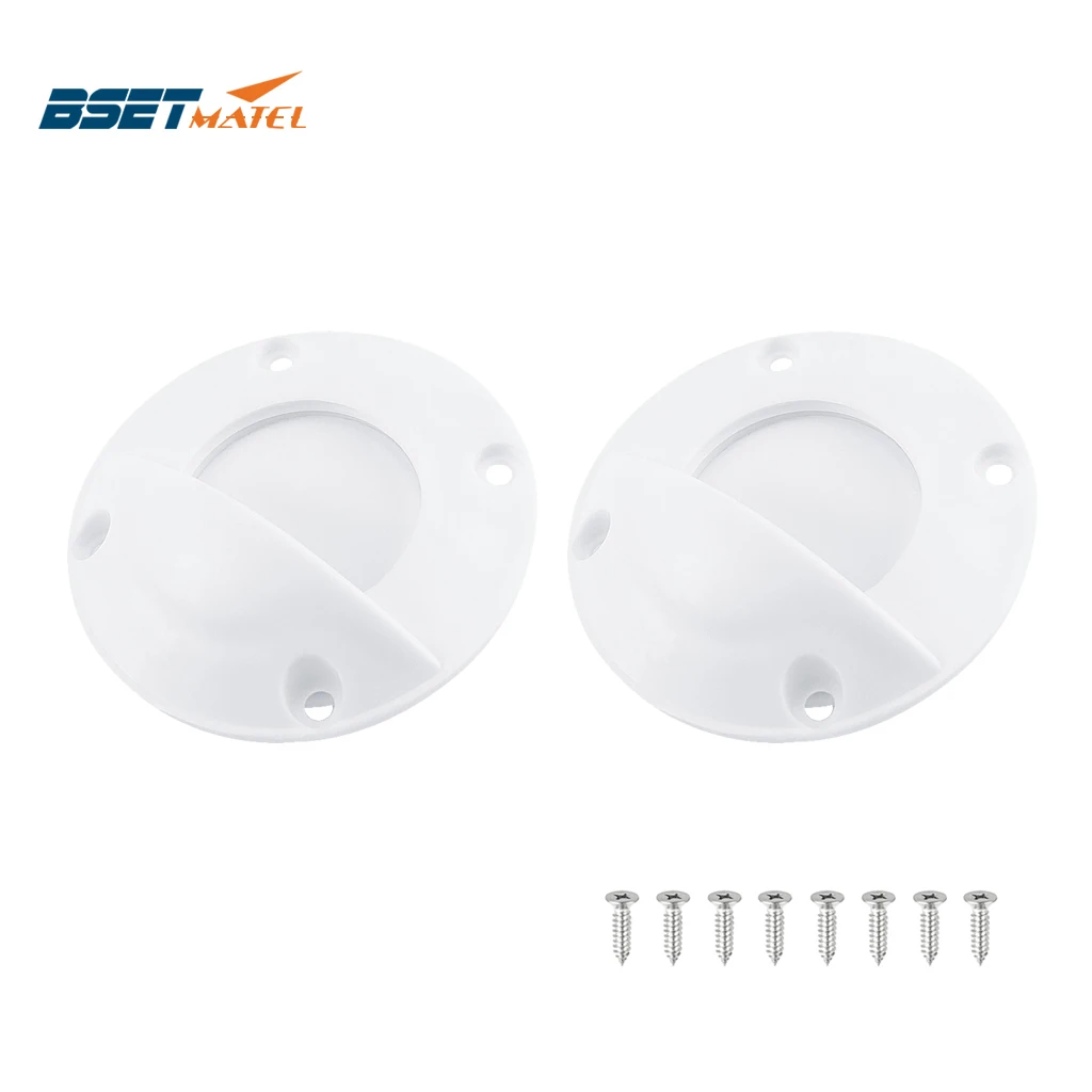 

2PCS Universal White Nylon Marine Boat Transom Deck Mount Drain Scupper Valve Screw Cap Bung Stopper Replacement Accessories
