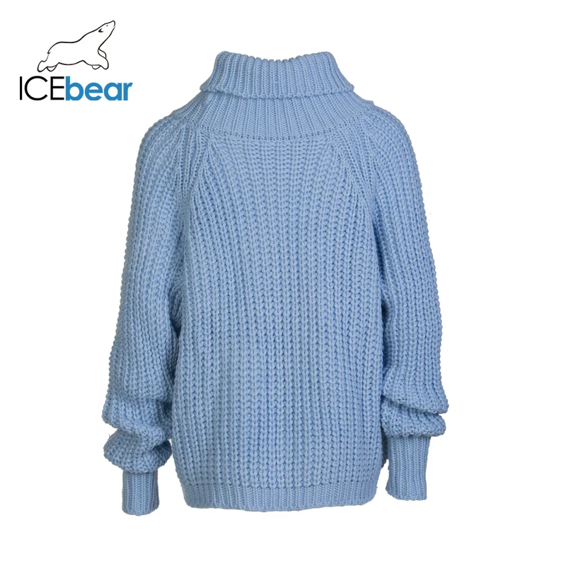 ICEbear женский свитер с высоким воротом длинным рукавом вязаный однотонный пуловер