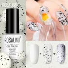 Гель ROSALIND для ногтей 7 мл, Гель-лак в виде яиц, прозрачный гель и специальный черный материал, гель для ногтей с базой любого цвета