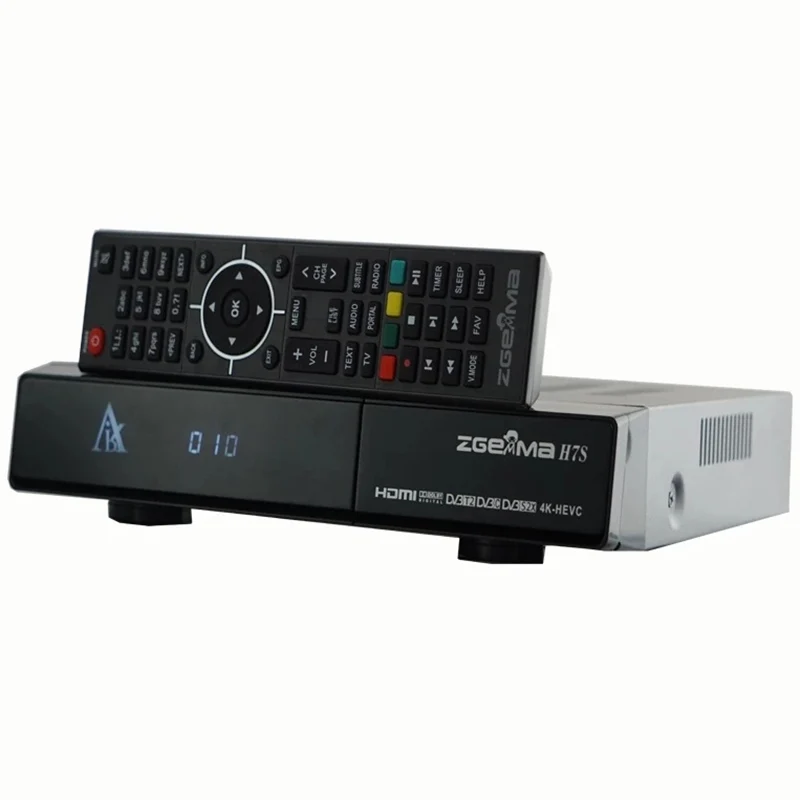 Спутниковый ресивер Zgemma H7S E2 Linux 4K UHD 2 * DVB-S2/S2X + DVB-T2/C три тюнера цифровой декодер