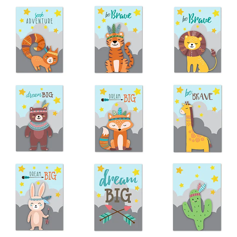 

Diamond Painting 5D Diamonds DIY Cartoon Animal Cross Stitch Full Square Round Embroidery Colorful Handmade Home Room Wall Decor