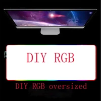 factory direct sales agent diy rgb custom oversized mouse pad with led desk mat