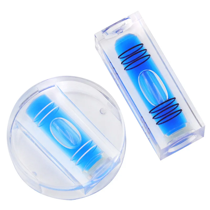 

High precision Circular Mini bubble Level Woodworking Wooden Horizontal Bubble Mini Square Level Feet Foot Slope Measuring Tools