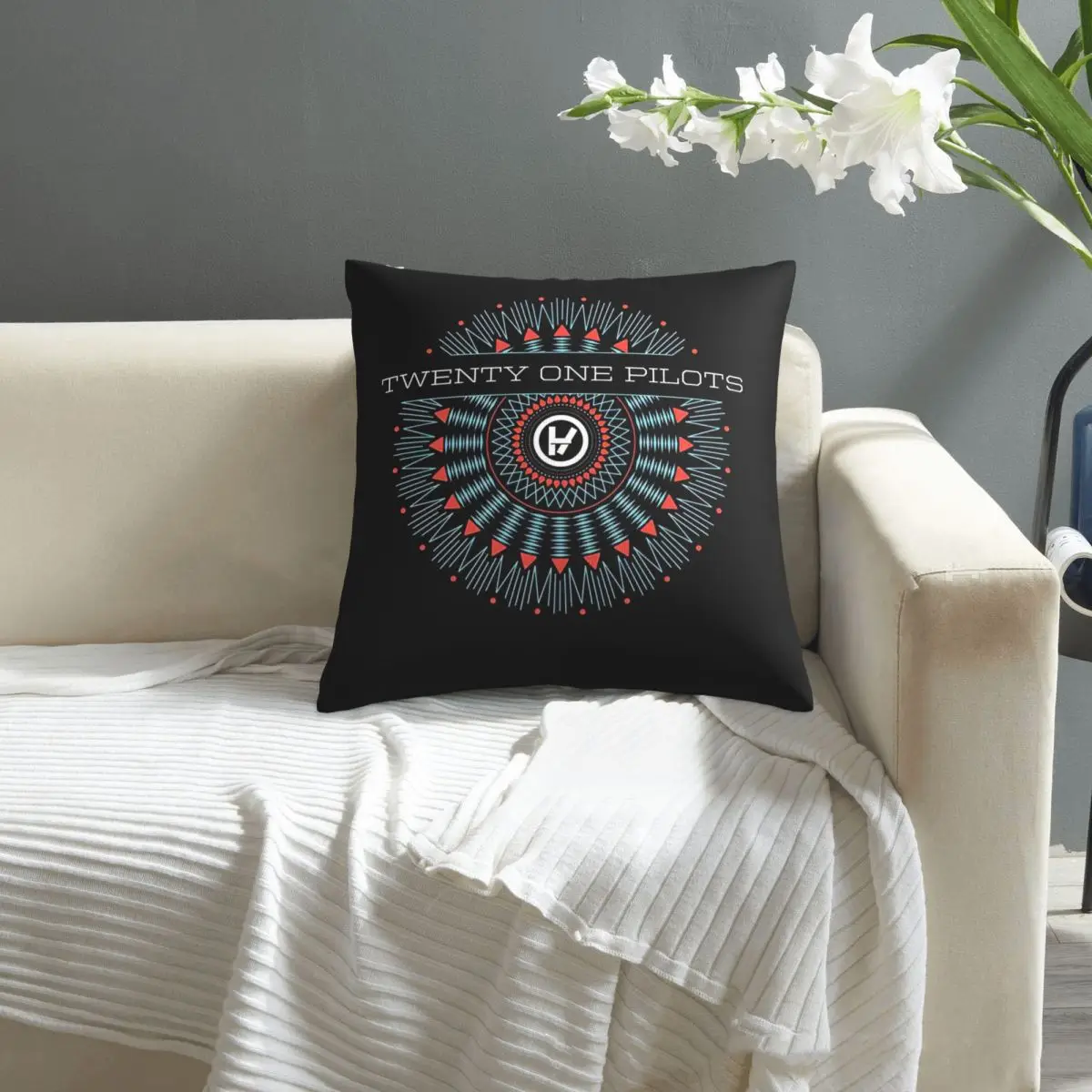 

Twenty One Pilots pillowcase printed cushion cover sofa waist pillow pillow cover