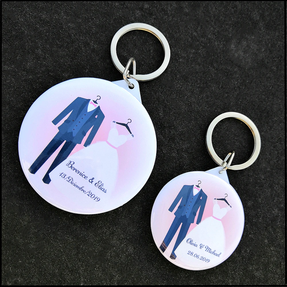 50 шт. открывалка для бутылок с индивидуальным именем и датой брелок ключей