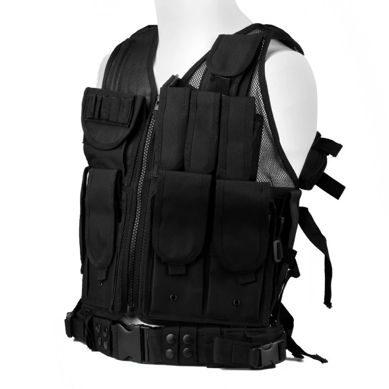 

Military Army Tactical Vest Molle Plate Carrier Police Body Armor Swat Paintball Shooting Hunting Holster Combat Airsoft Vests