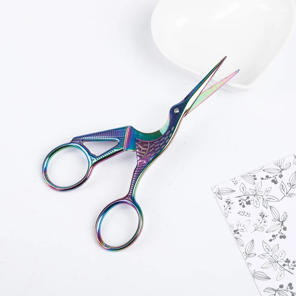 

Stainless Steel Classic Scissors Crane European-style Small Cross-Stitch Scissor Sewing Accessories Home Tailor Scissors For Mom