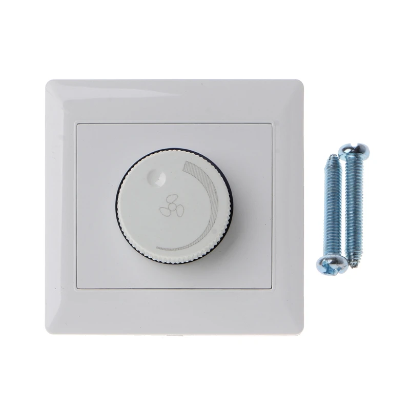 2021 New 220V Adjustment Ceiling Fan Speed Control Switch Wall Button Dimmer Switch