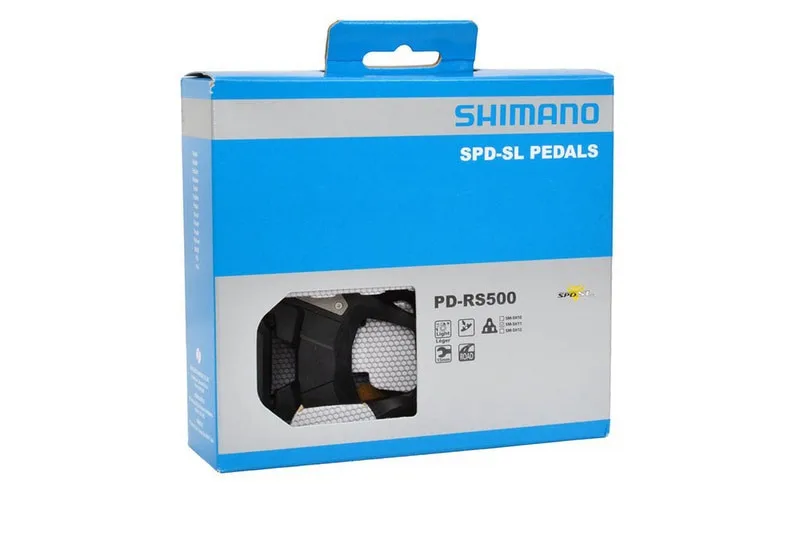 black Shimano велосипедные педали SPD-SL PD-RS500 черная педаль дорожный велосипед самоблокирующаяся педаль - Цвет: black