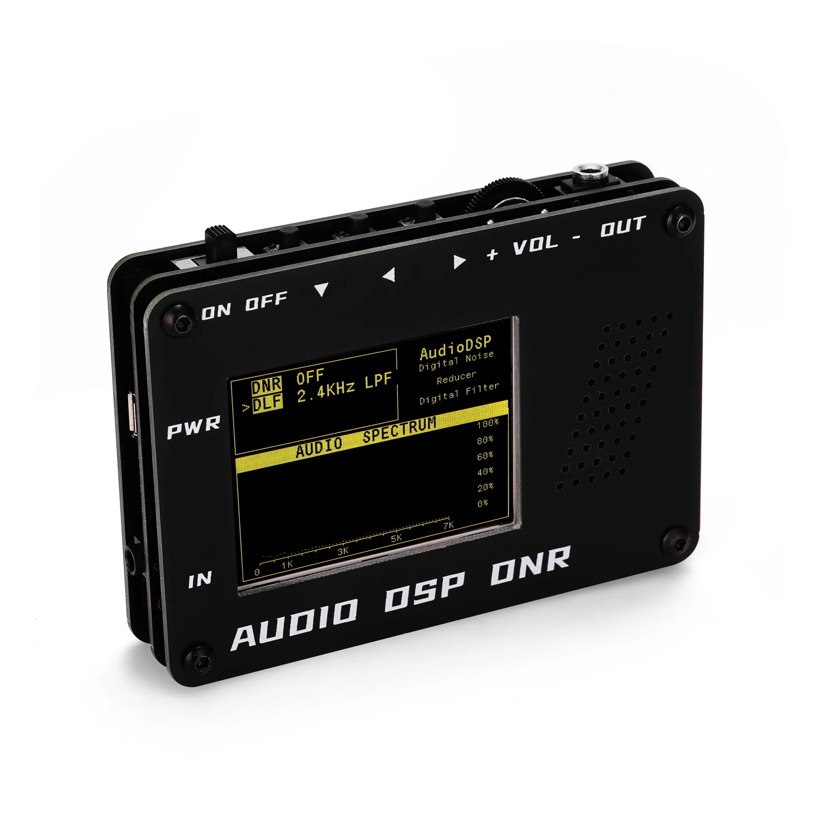 

USB Power Supply Radio Shortwave Radio Audio DSP Noise Denoiser Reducer DNR Digital Filter 3.5mm Audio Input/Output with Speaker