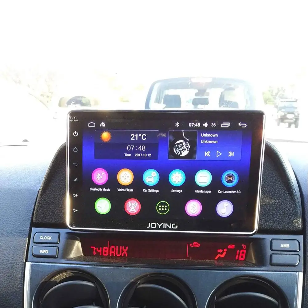 JOYING Android 8,1 головное устройство 7 дюймов Автомобильный Радио плеер gps карты Поддержка зеркальная связь/камера заднего вида/SWC wifi Bluetooth Авторадио