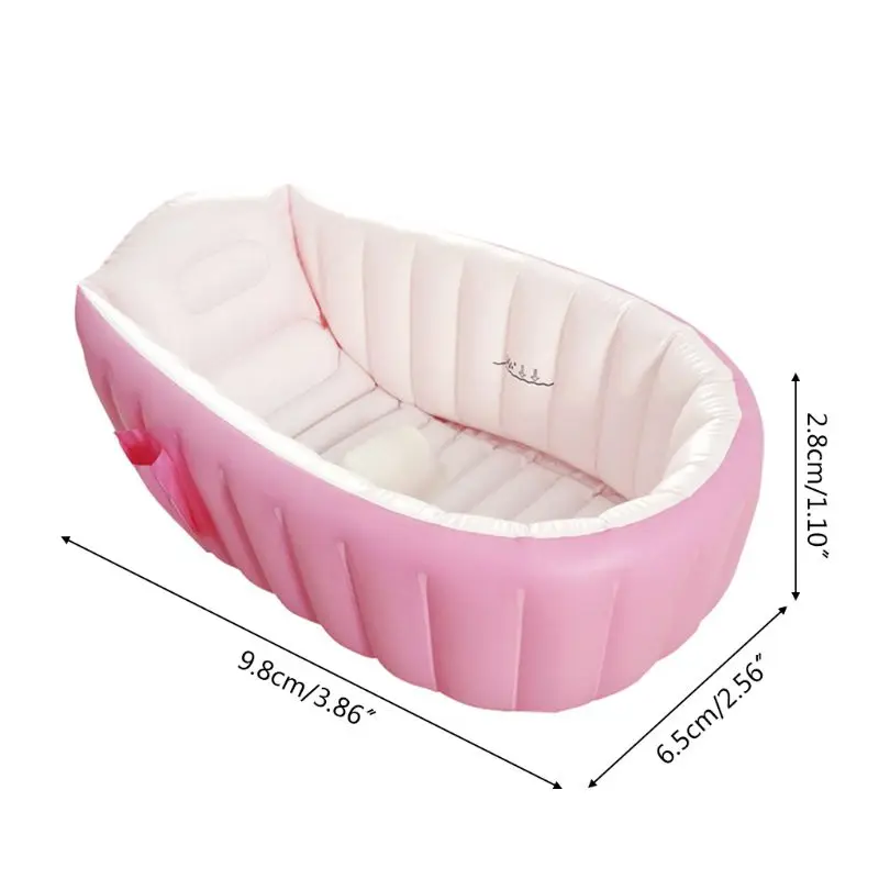

Baby Inflatable Bathtub Kids Anti-slippery Foldable Travel Shower Basin Products Infant Swimming Pool Mommy Helper