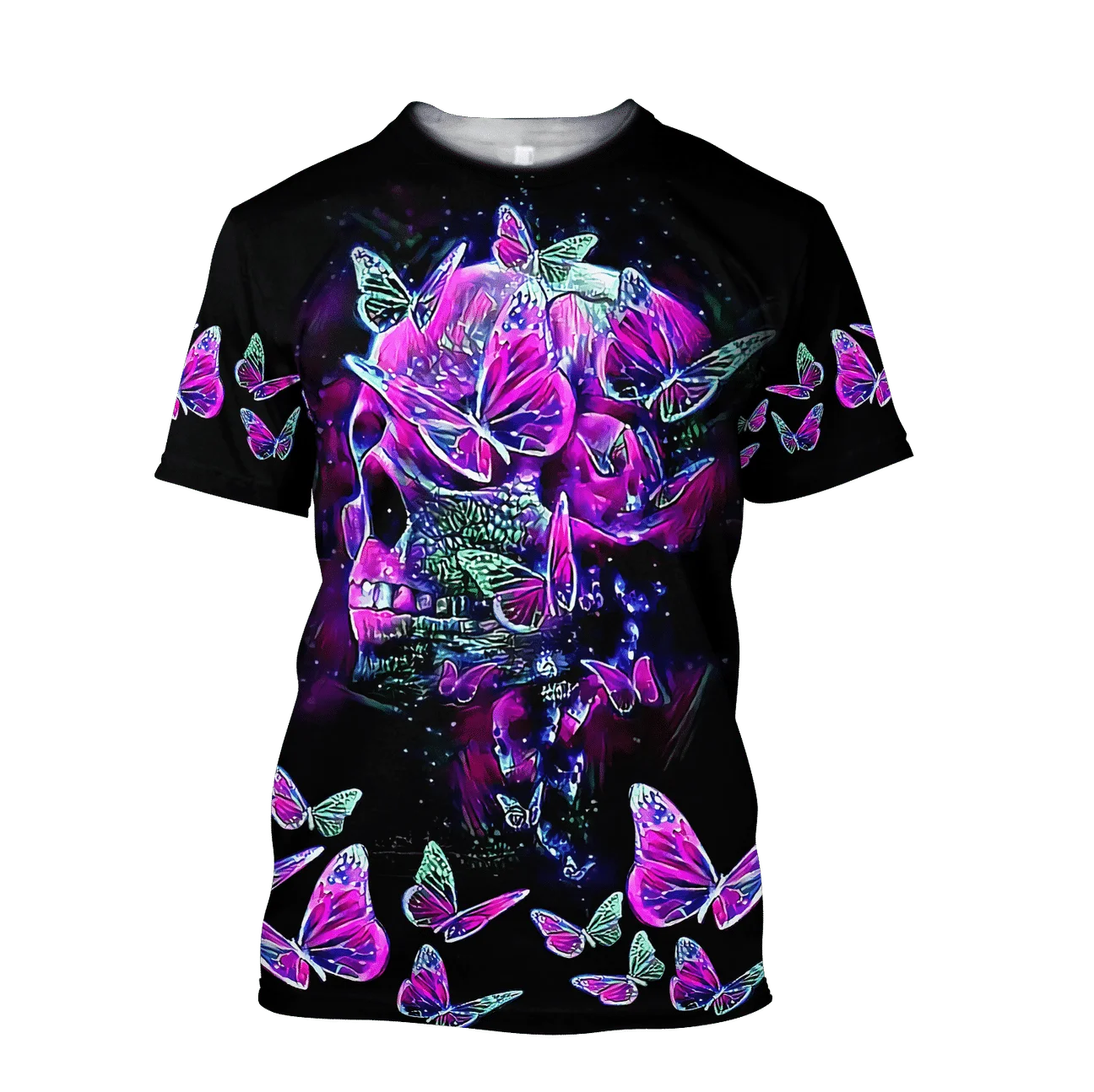 

PLstar Cosmos Newest Women/Men 3DPrint Hip-Hop T-shirt Skull Spacy Gothic Art Casual Funny Streetwear Summer Short Tops XS-7XL 1