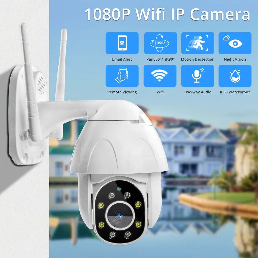 Zclever PTZ купольная камера беспроводная Wifi IP камера 1080P скоростная купольная Автоматическая отслеживающая панорамирование 4.0X цифровой зум с двухсторонним аудио