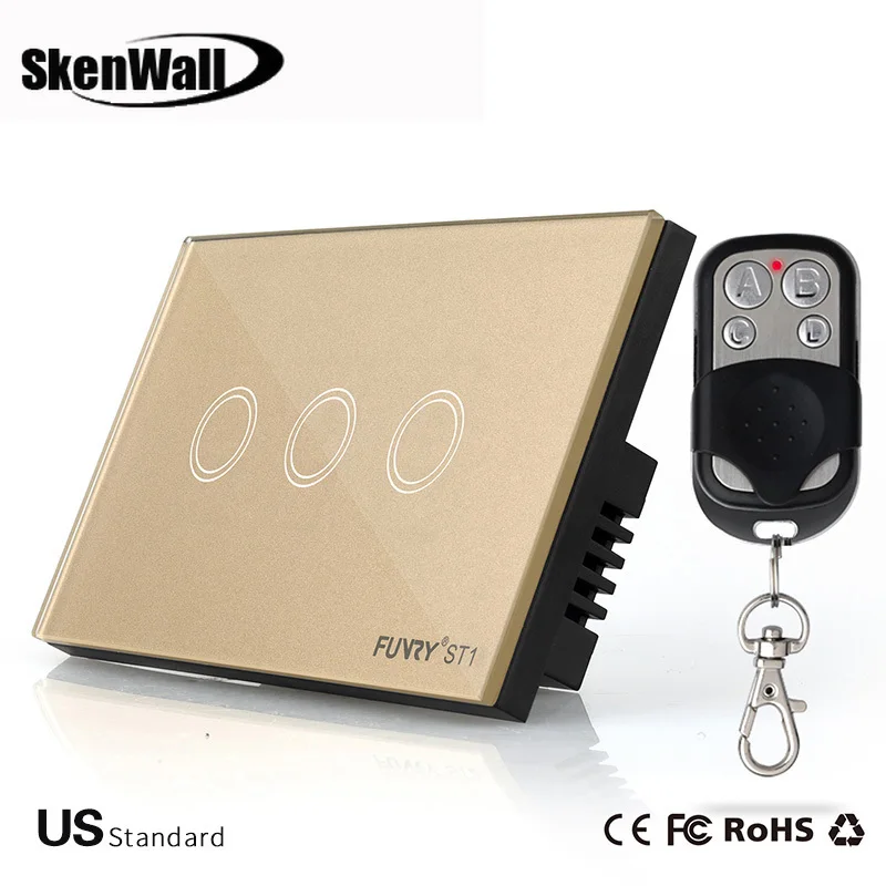 Американский стандарт 1/2/3 кнопочный дистанционный выключатель умное управление