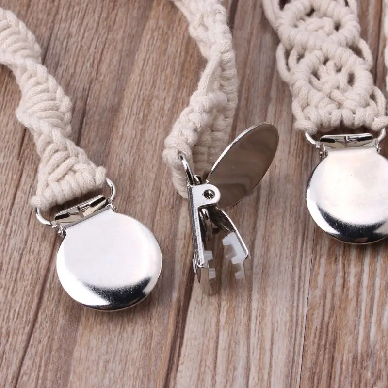 

Baby Vintage Crochet Cotton Pacifier Clips Chain Dummy Clip Pacifier Holder Nipple Soother Chain For Infant Baby Feeding