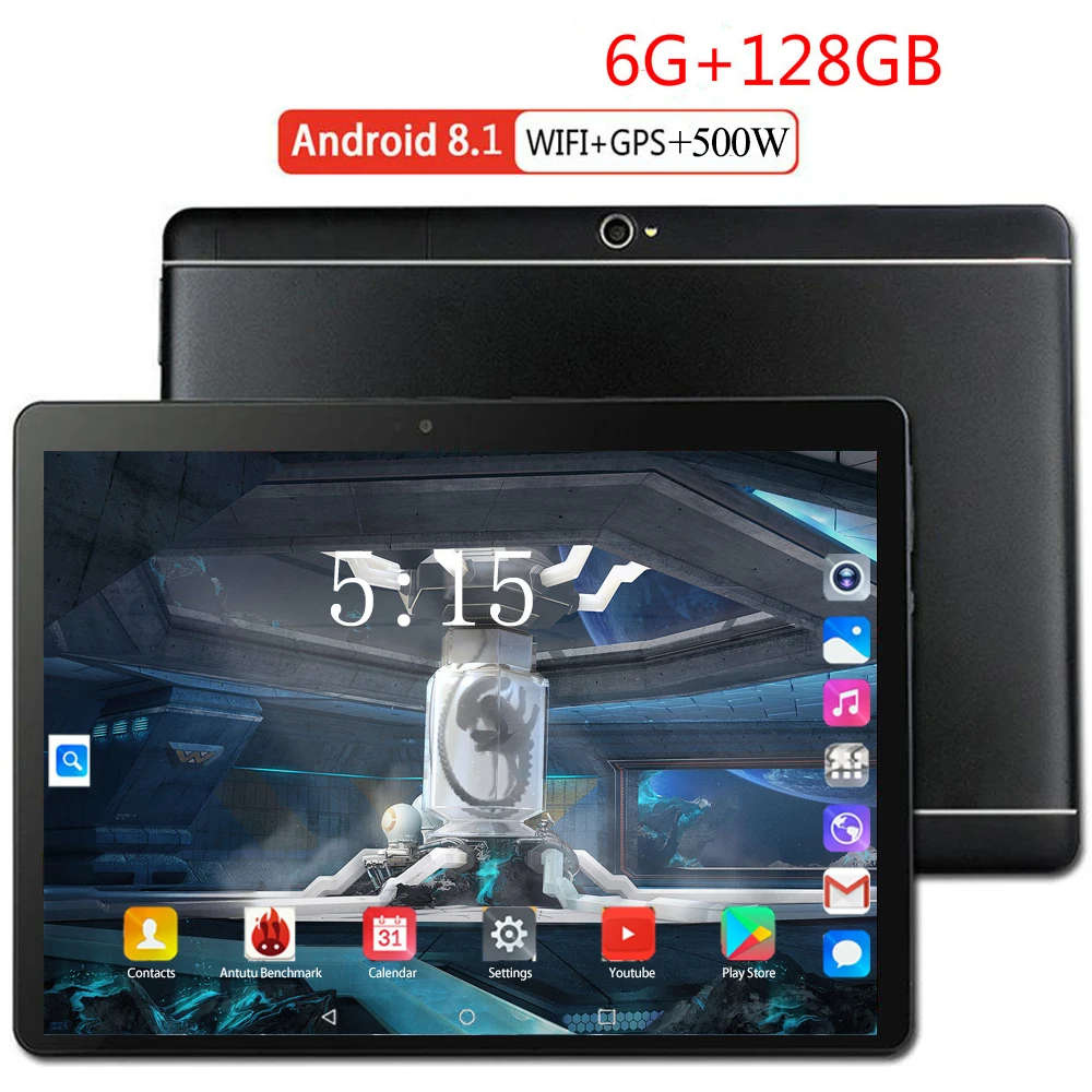 

Планшет на Android 10,1, восемь ядер, экран 8,0 дюйма, 6 ГБ + 128 ГБ