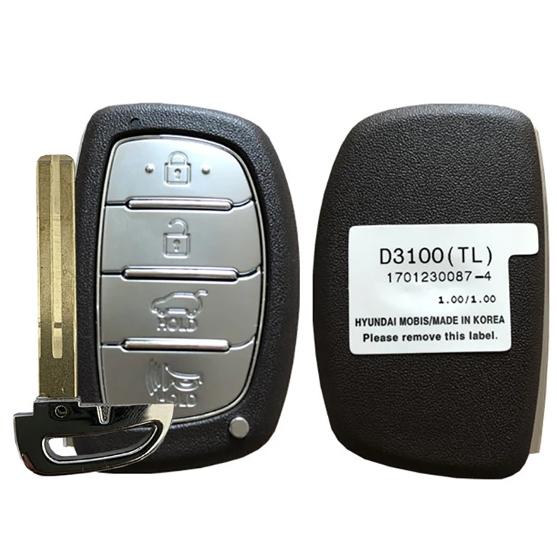 

CN020120 Aftermarket 4 Button Smart Key For 2016-2018 Hyundai Tucson Remote 433Mhz 47 Chip TQ8-FOB-4F07 95440-D3100