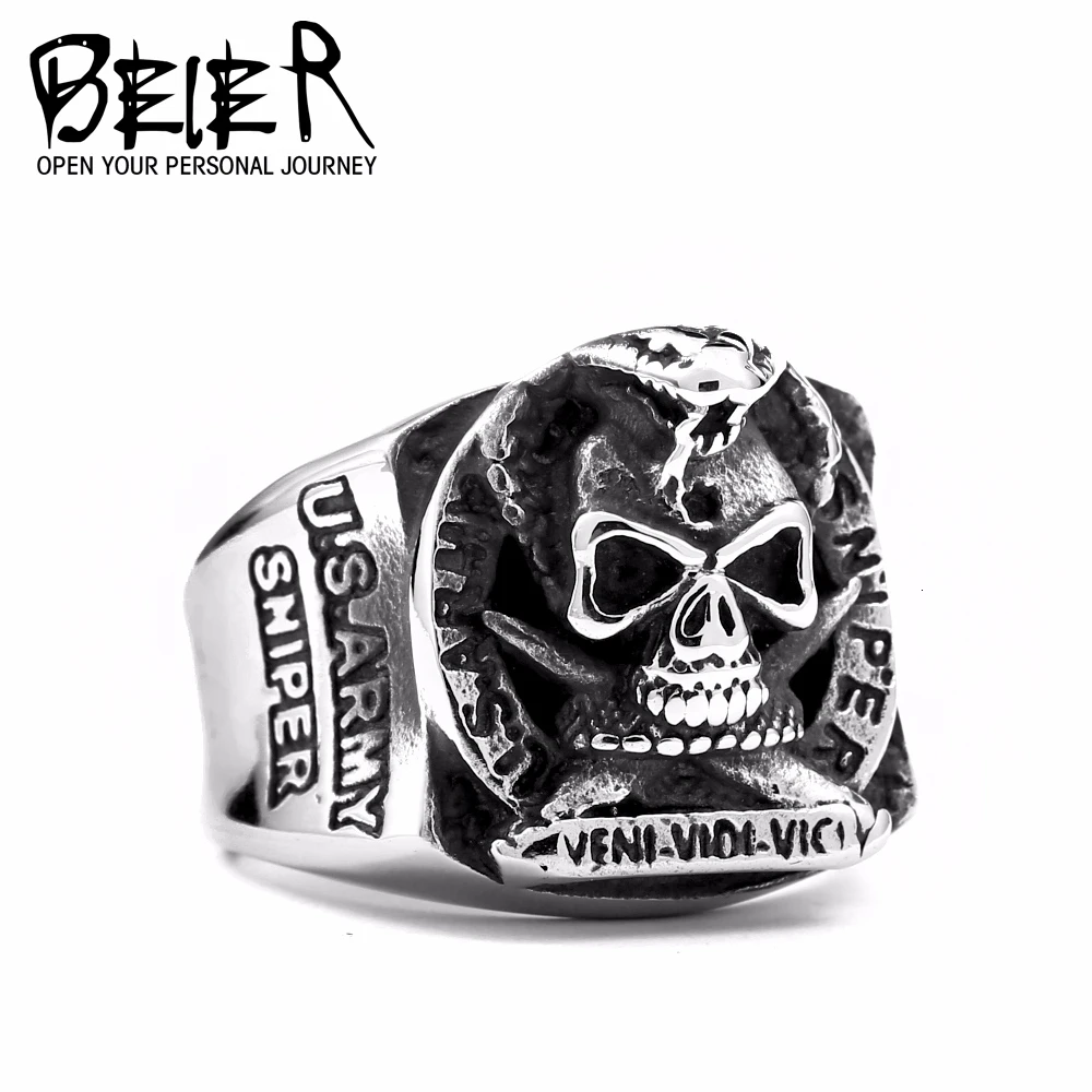 Байер 2017 уникальный Дизайн панк змея череп кольцо для человека Готический