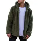 Мужская зимняя теплая пушистая куртка с карманами и плюшевым медведем флисовые меховые куртки с капюшоном Стильная крутая куртка в стиле хип-хоп