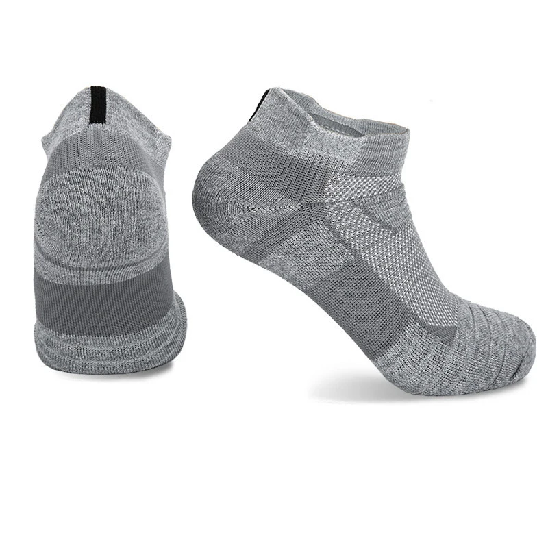 

2 Pair Running Stockings Men Short Socks thick Sweat Sweat-Absorbent Outdoor Sports Walking Stockings Basketball Stockings